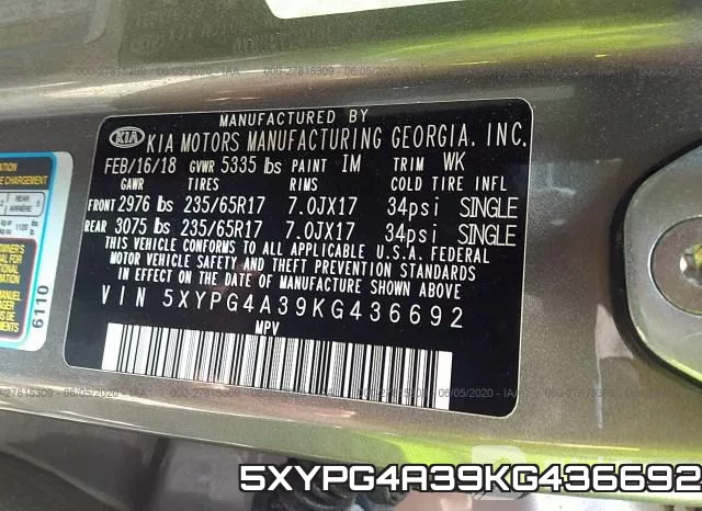 5XYPG4A39KG436692 фото 10