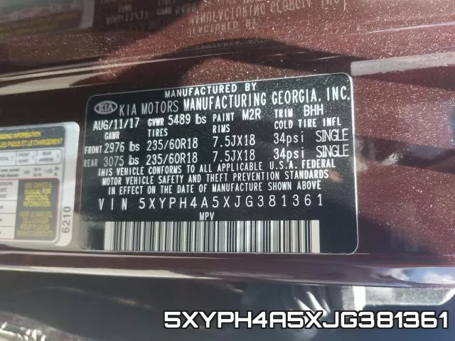 5XYPH4A5XJG381361 фото 2