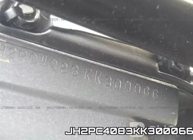 JH2PC4083KK300066 фото 2