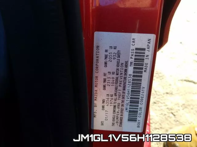 JM1GL1V56H1128538 фото 2