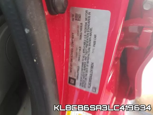 KL8CB6SA3LC419634 фото 2