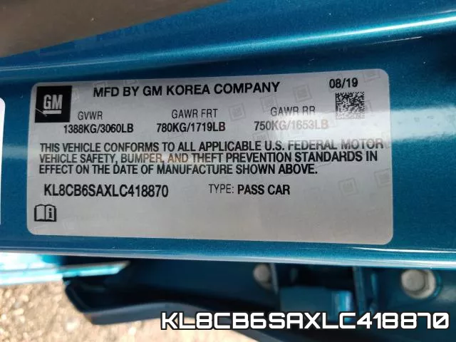 KL8CB6SAXLC418870 фото 2