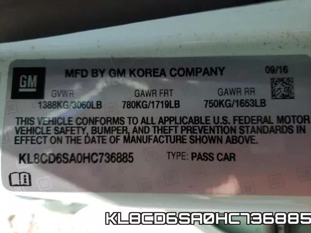 KL8CD6SA0HC736885 фото 2