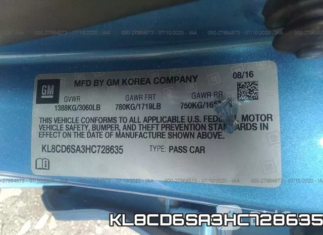 KL8CD6SA3HC728635 фото 10