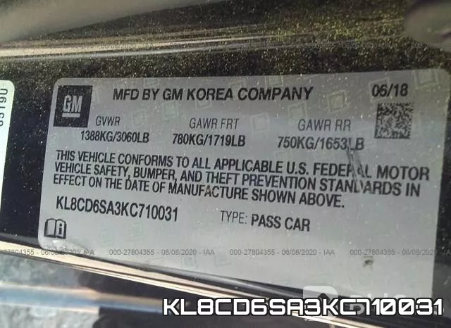 KL8CD6SA3KC710031 фото 10