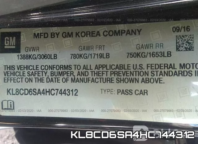 KL8CD6SA4HC744312 фото 10