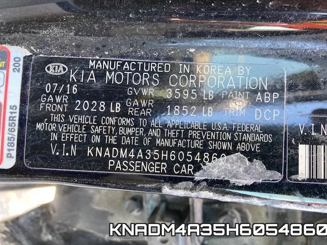 KNADM4A35H6054860 фото 2