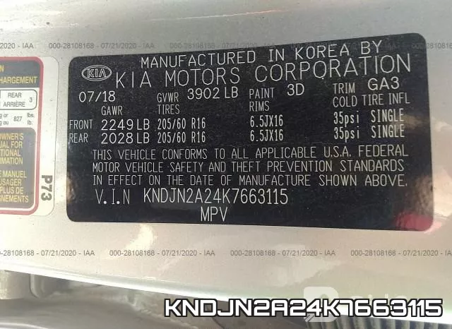 KNDJN2A24K7663115 фото 10