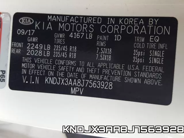 KNDJX3AA8J7563928 фото 2