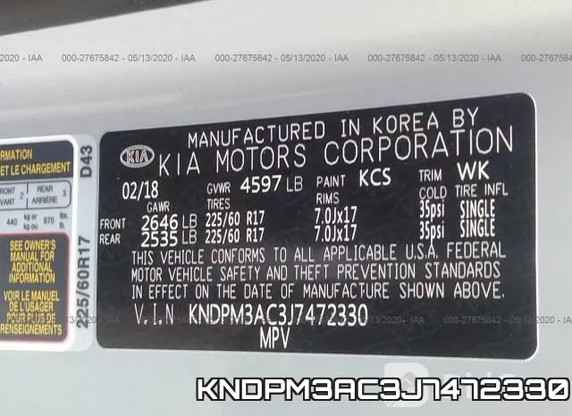 KNDPM3AC3J7472330 фото 10