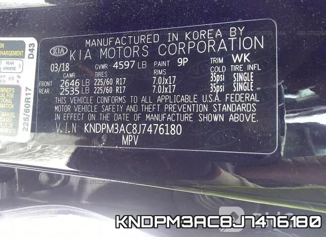KNDPM3AC8J7476180 фото 10
