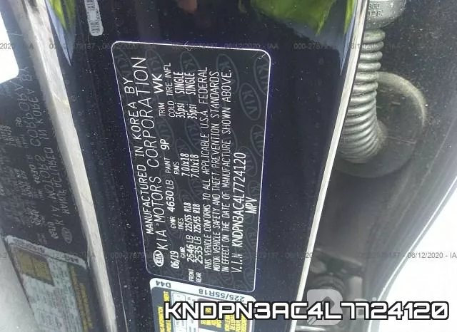 KNDPN3AC4L7724120 фото 10