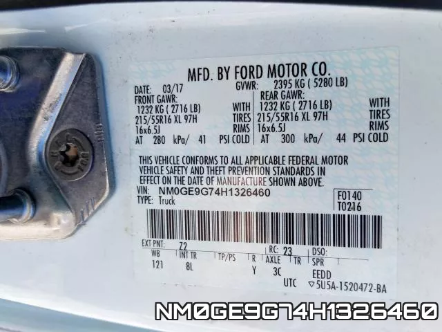 NM0GE9G74H1326460 фото 2