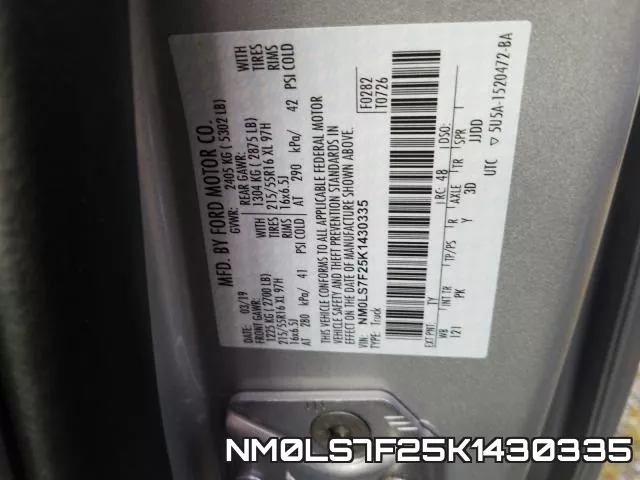 NM0LS7F25K1430335 фото 2