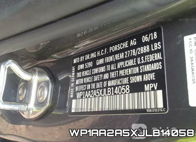 WP1AA2A5XJLB14058 фото 10