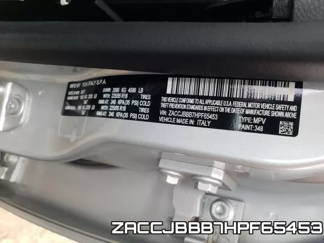 ZACCJBBB7HPF65453 фото 2