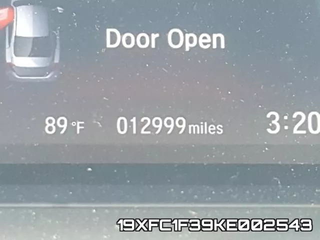 19XFC1F39KE002543 фото 9