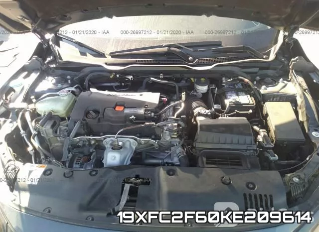 19XFC2F60KE209614 фото 2