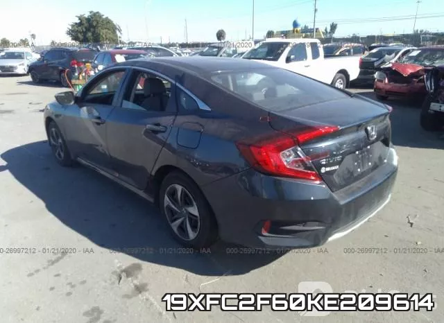 19XFC2F60KE209614 фото 4