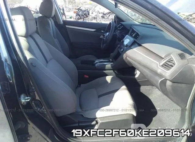 19XFC2F60KE209614 фото 6