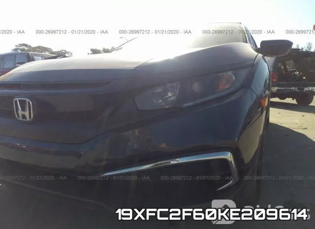 19XFC2F60KE209614 фото 7