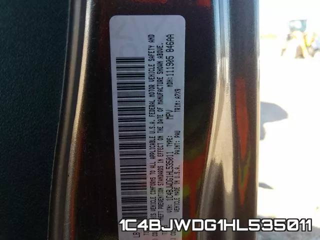 1C4BJWDG1HL535011 фото 2
