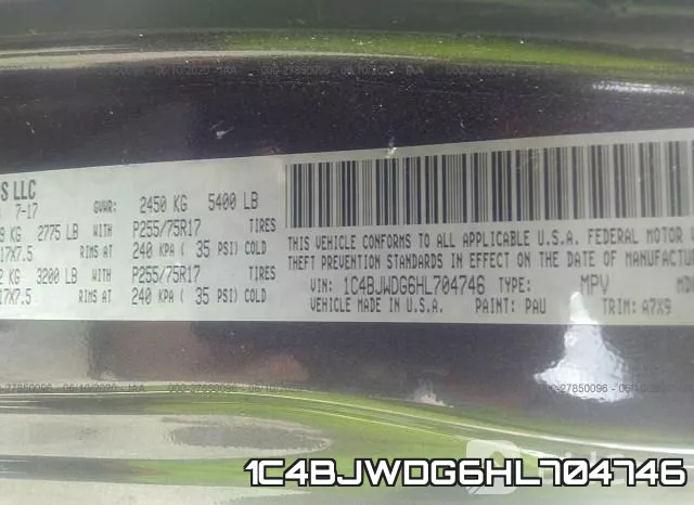 1C4BJWDG6HL704746 фото 10