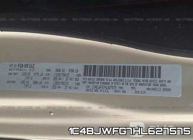 1C4BJWFG7HL627575 фото 10
