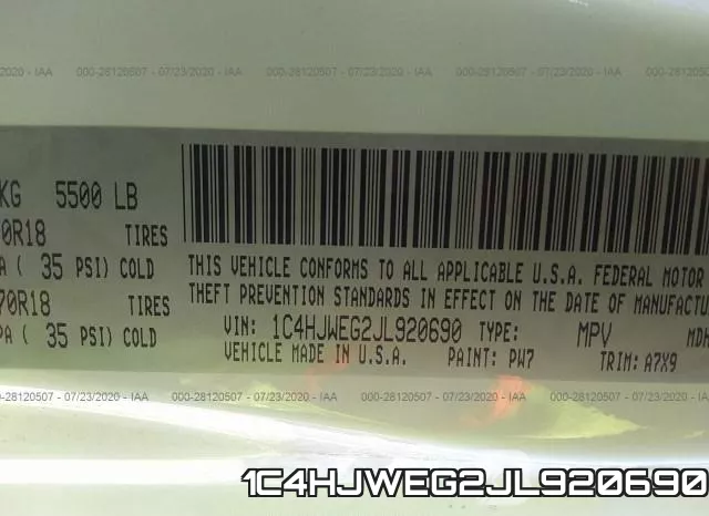 1C4HJWEG2JL920690 фото 10