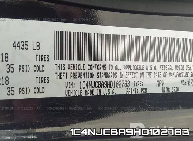 1C4NJCBA9HD102783 фото 10