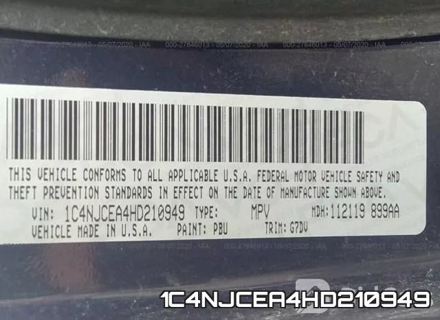 1C4NJCEA4HD210949 фото 10