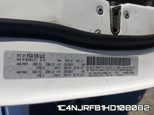1C4NJRFB1HD108082 фото 2