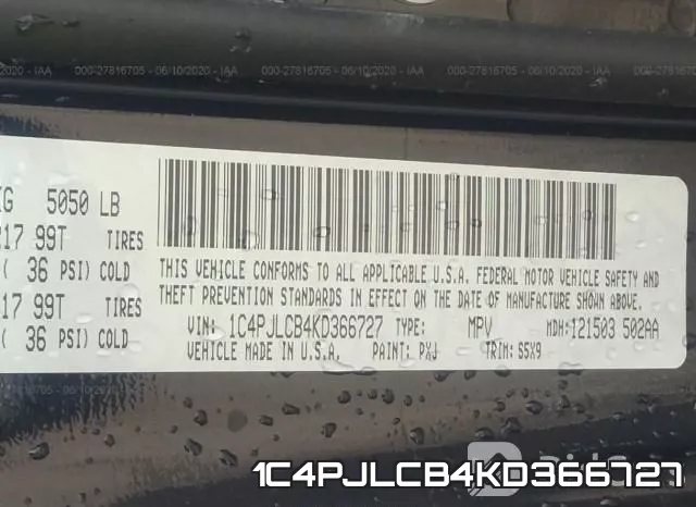 1C4PJLCB4KD366727 фото 10