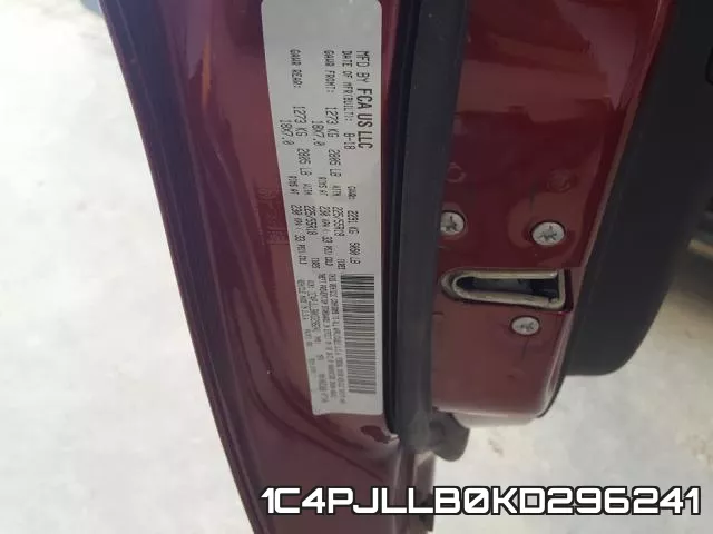 1C4PJLLB0KD296241 фото 2