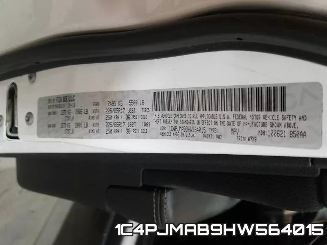 1C4PJMAB9HW564015 фото 2