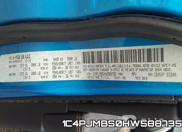 1C4PJMBS0HW588735 фото 10