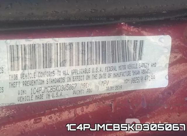 1C4PJMCB5KD305067 фото 10