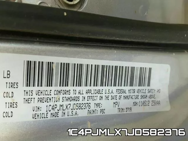 1C4PJMLX7JD582376 фото 2