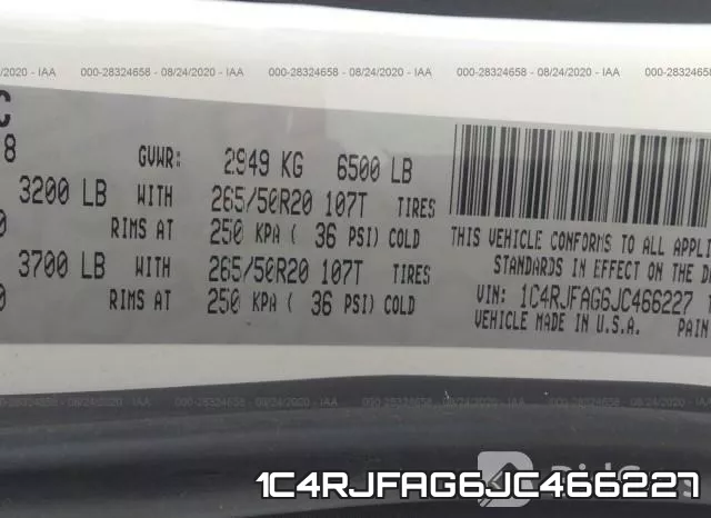 1C4RJFAG6JC466227 фото 10