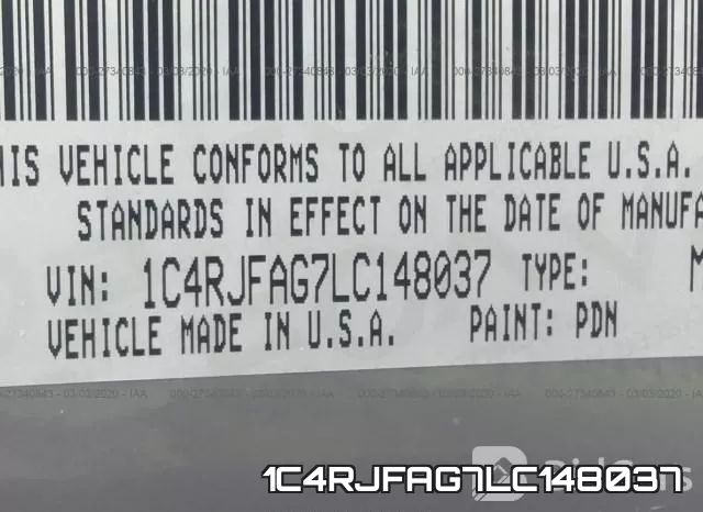 1C4RJFAG7LC148037 фото 10