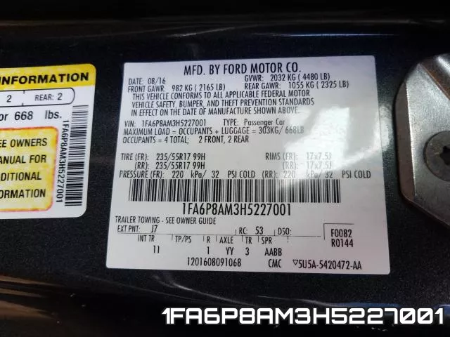1FA6P8AM3H5227001 фото 2