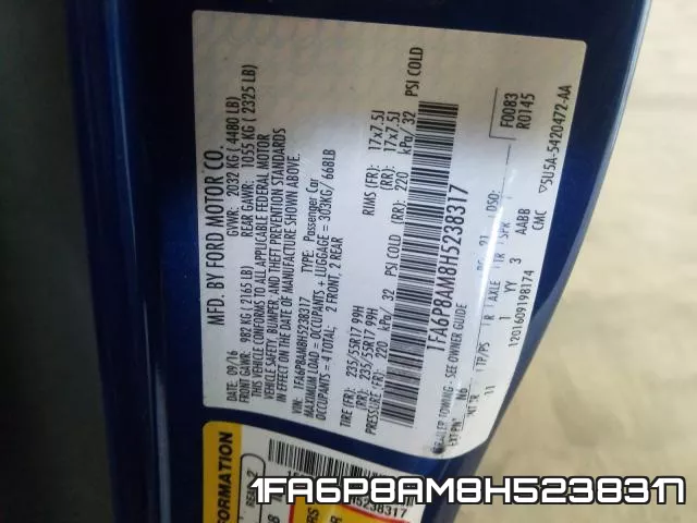 1FA6P8AM8H5238317 фото 2