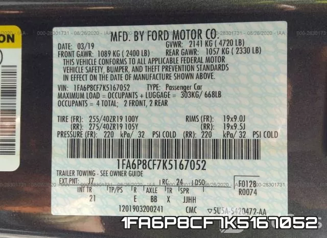 1FA6P8CF7K5167052 фото 10