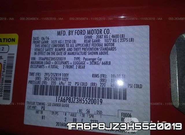 1FA6P8JZ3H5520019 фото 10