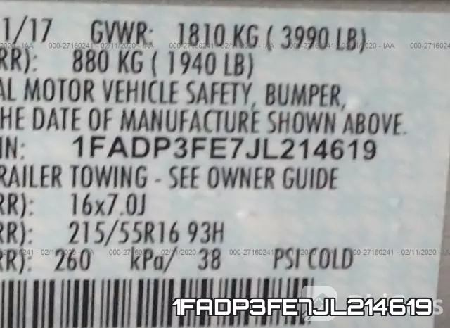 1FADP3FE7JL214619 фото 10