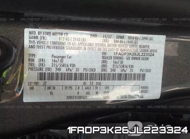 1FADP3K26JL223324 фото 10