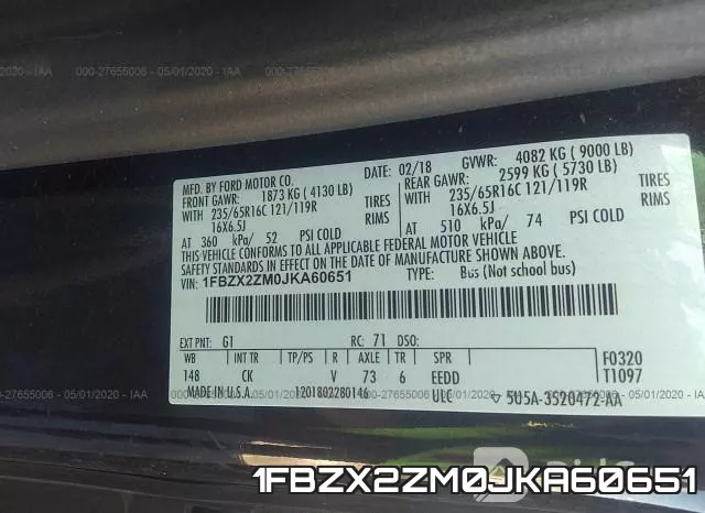 1FBZX2ZM0JKA60651 фото 10