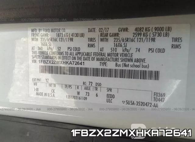 1FBZX2ZMXHKA72641 фото 10