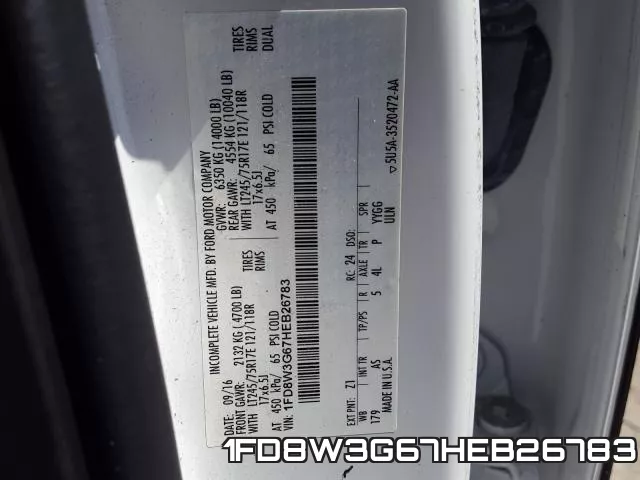 1FD8W3G67HEB26783 фото 2