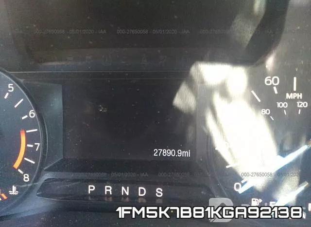 1FM5K7B81KGA92138 фото 8